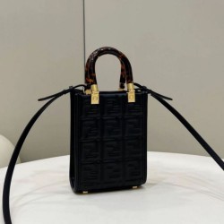 Replica Borsa tote Fendi Mini Sunshine Shopper Nera