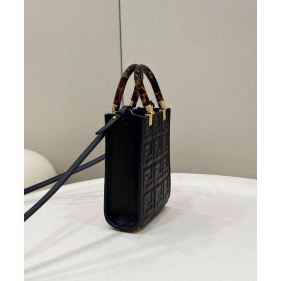 Replica Borsa tote Fendi Mini Sunshine Shopper Nera Replica Borsa tote Fendi Mini Sunshine Shopper Nera