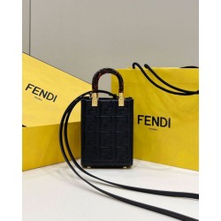 Replica Borsa tote Fendi Mini Sunshine Shopper Nera