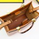Replica Borsa tote Fendi Sunshine piccola shopper Marrone