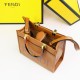 Replica Borsa tote Fendi Sunshine piccola shopper Marrone