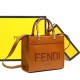 Replica Borsa tote Fendi Sunshine piccola shopper Marrone