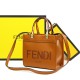 Replica Borsa tote Fendi Sunshine piccola shopper Marrone