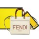 Replica Borsa tote shopper piccola Fendi Sunshine Bianca Replica Borsa tote shopper piccola Fendi Sunshine Bianca