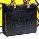 Replica Borsa tote Fendi Sunshine piccola shopper nera