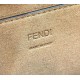 Replica Borsa Fendi Sunshine Small Shopper Tote FF in tessuto jacquard Marrone