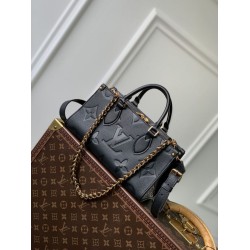 Replica Borsa tote Louis Vuitton Onthego East West M23640 Monogram Empreinte Nera
