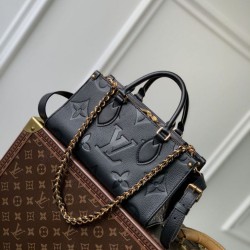 Replica Borsa tote Louis Vuitton Onthego East West M23640 Monogram Empreinte Nera