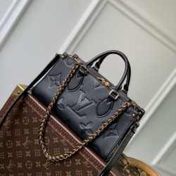 Replica Borsa tote Louis Vuitton Onthego East West M23640 Monogram Empreinte Nera