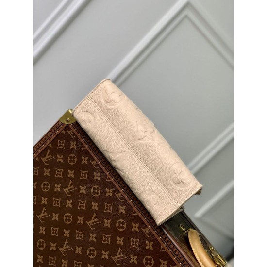 Replica Borsa tote Louis Vuitton Onthego East West M23698 Monogram Empreinte Cream