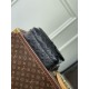 Replica Borsa da uomo Louis Vuitton Steamer Messenger M23742 Monogram Taurillon Nero