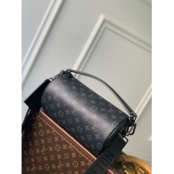 Replica Borsa Louis Vuitton Soft Polochon MM M46692 Monogram Nero