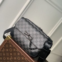 Replica Borsa Louis Vuitton Steamer Messenger da uomo M46795 Monogram Eclipse