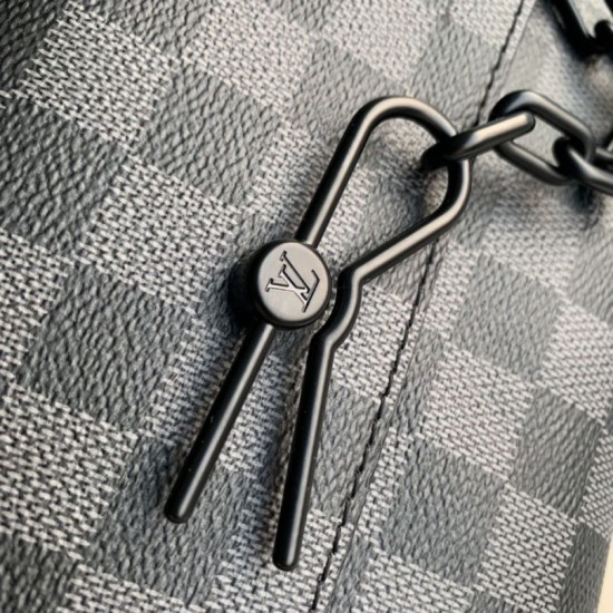 Replica Borsa Louis Vuitton Steamer Messenger da uomo M46795 Monogram Eclipse