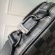 Replica Borsa Louis Vuitton Steamer Messenger da uomo M46795 Monogram Eclipse