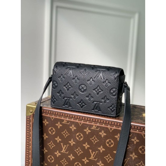 Replica Portafoglio indossabile Louis Vuitton Steamer M81746 Borsa da uomo LV Monogram Taurillon