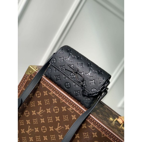 Replica Portafoglio indossabile Louis Vuitton Steamer M81746 Borsa da uomo LV Monogram Taurillon