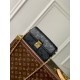 Replica Portafoglio Louis Vuitton con catena Métis M82637 Monogram Empreinte Nero
