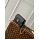 Replica Portafoglio Louis Vuitton con catena Métis M82637 Monogram Empreinte Nero