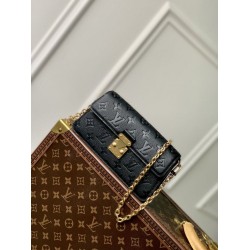 Replica Portafoglio Louis Vuitton con catena Métis M82637 Monogram Empreinte Nero