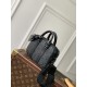 Replica Louis Vuitton Nano Porte Documents Voyage Borsa da uomo M82770 Monogram Eclipse