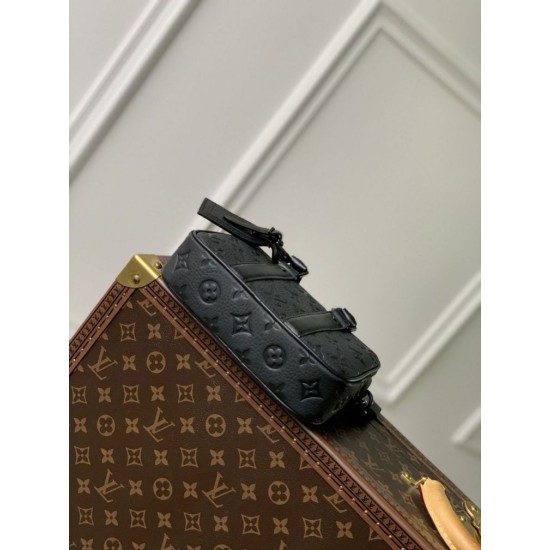 Replica Louis Vuitton Nano Porte Documents Voyage Borsa da uomo M82770 Monogram Eclipse