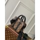 Replica Borsa da uomo Louis Vuitton Nano Porte Documents Voyage M82770 Monogram Macassar
