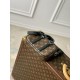 Replica Borsa da uomo Louis Vuitton Nano Porte Documents Voyage M82770 Monogram Macassar
