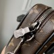 Replica Borsa da uomo Louis Vuitton Nano Porte Documents Voyage M82770 Monogram Macassar