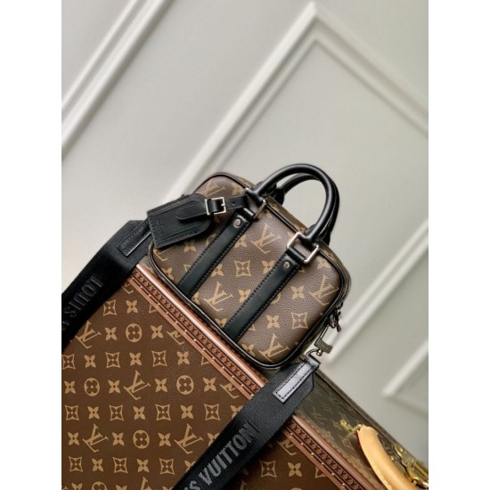 Replica Borsa da uomo Louis Vuitton Nano Porte Documents Voyage M82770 Monogram Macassar