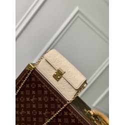 Replica Portafoglio Louis Vuitton con catena Métis M82836 Monogram Empreinte Cream