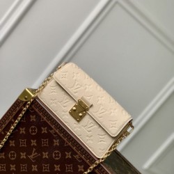 Replica Portafoglio Louis Vuitton con catena Métis M82836 Monogram Empreinte Cream