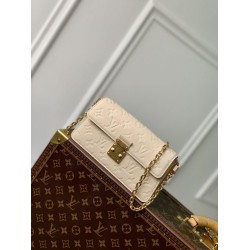 Replica Portafoglio Louis Vuitton con catena Métis M82836 Monogram Empreinte Cream
