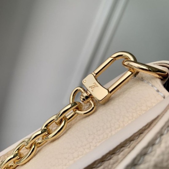 Replica Portafoglio Louis Vuitton con catena Métis M82836 Monogram Empreinte Cream