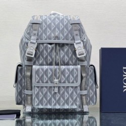 Replica Dior Hit the Road Zaino da uomo CD Diamond Canvas Grigio