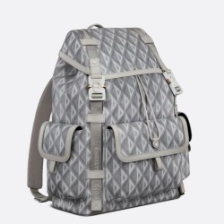 Replica Dior Hit the Road Zaino da uomo CD Diamond Canvas Grigio