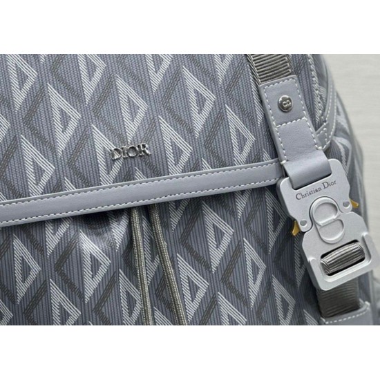 Replica Dior Hit the Road Zaino da uomo CD Diamond Canvas Grigio