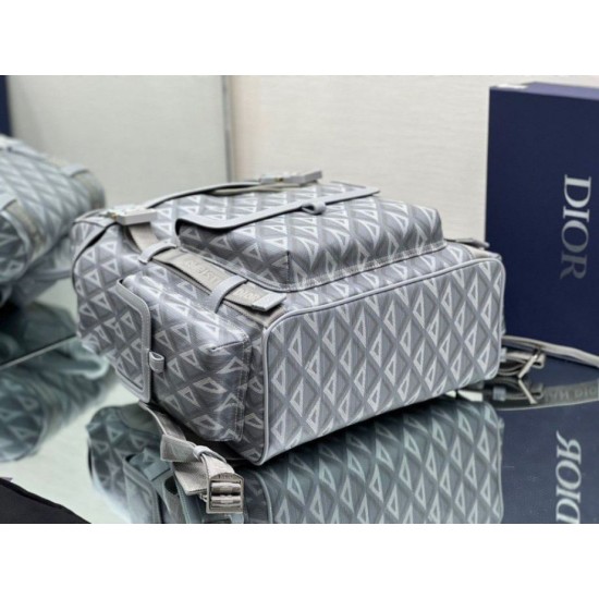 Replica Dior Hit the Road Zaino da uomo CD Diamond Canvas Grigio