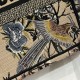 Replica Borsa tote Dior media a libro Jardin d'Hiver ricamo Beige