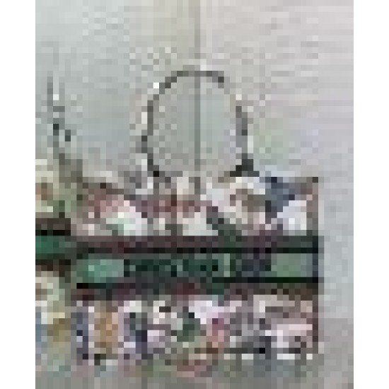 Replica Borsa tote Dior Medium Book Toile de Jouy Mexico Ricamo Bianco