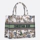 Replica Borsa tote Dior Medium Book Toile de Jouy Mexico Ricamo Bianco