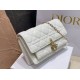 Replica Pochette Dior Lady Dior con catena Cannage bianca