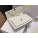 Replica Pochette Dior Lady Dior con catena Cannage bianca