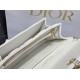 Replica Pochette Dior Lady Dior con catena Cannage bianca