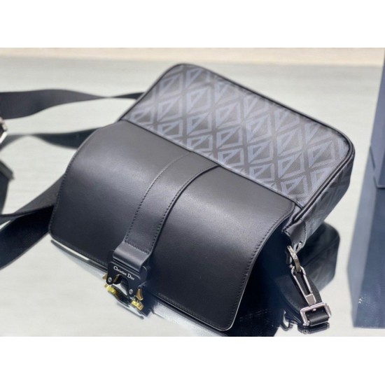 Replica Dior Hit the Road Messenger Borsa da uomo CD Diamond Black