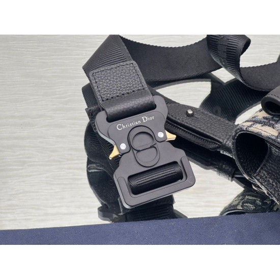 Replica Custodia da uomo Dior Saddle Dior Oblique Jacquard nera Replica Custodia da uomo Dior Saddle Dior Oblique Jacquard nera