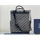 Replica Borsa tote Dior Explorer Dior Oblique Jacquard Nera