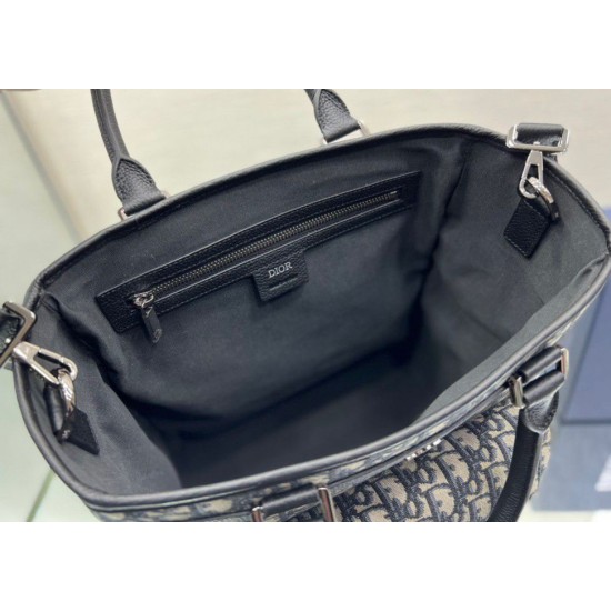 Replica Borsa tote Dior Explorer Dior Oblique Jacquard Nera