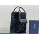 Replica Borsa tote Dior Explorer Tessuto tecnico Dior Oblique Mirage Nero