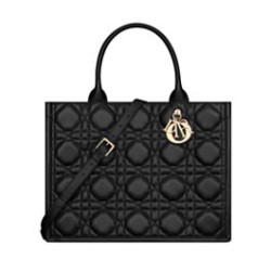 Replica Christian Dior Borsa tote media Dior Book Nera Motivo Macrocannage